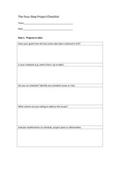 Page 1, meeting checklist