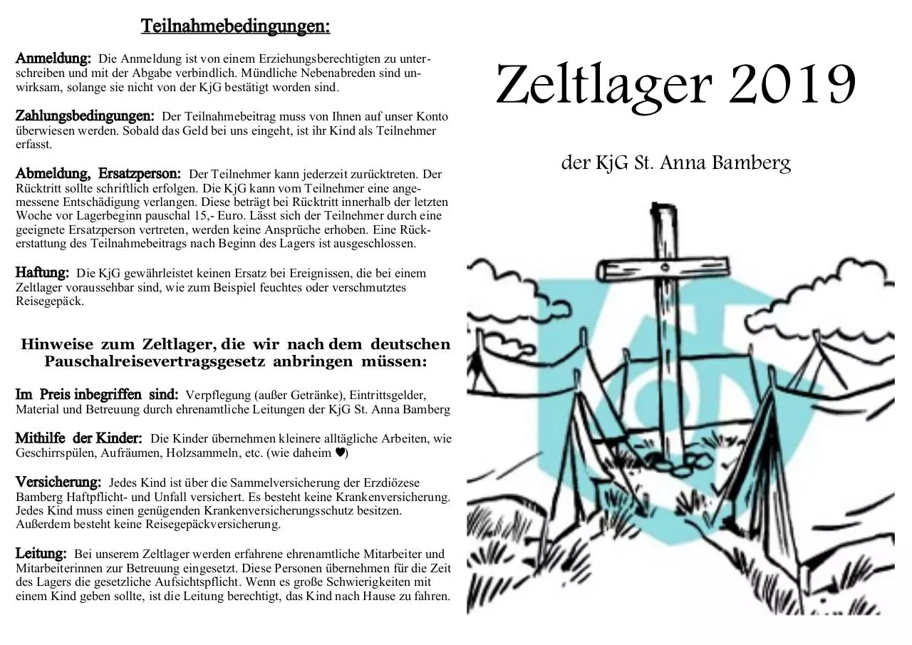 Page 1 of 1, Deckblatt mit Infos