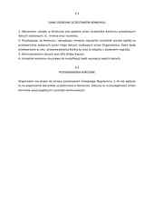 Page 2, REGULAMIN KONKURSU