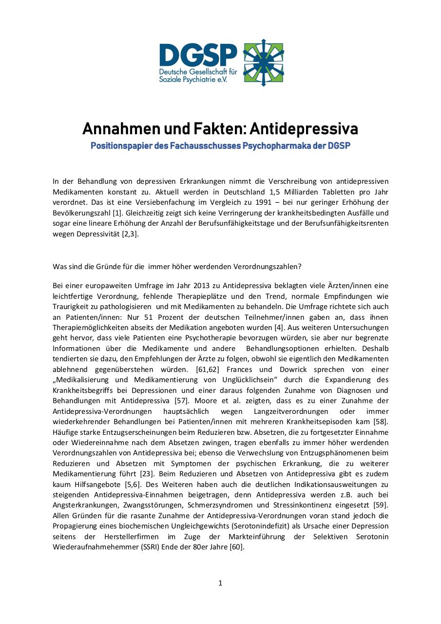 DGSP_FA_Psychopharmaka_Annahmen_und_Fakten_Antidepressiva_2019.pdf - page 1/7