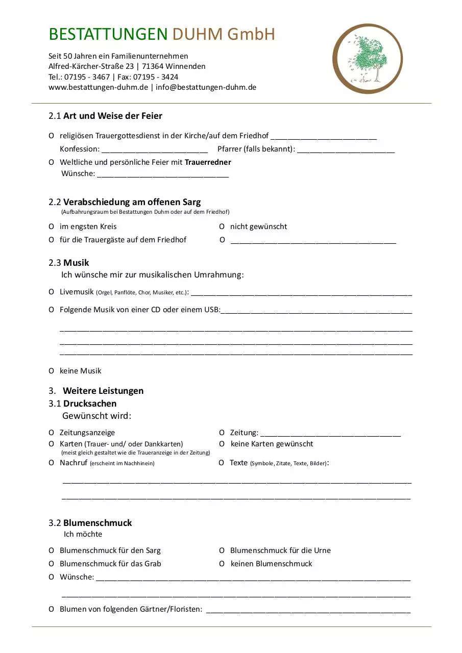 Page 2 of 4, Bestattungsverfügung 2019, Layout 1