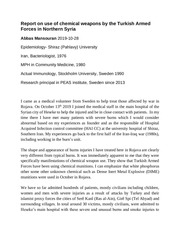 report on chemical weapon usedr abbas