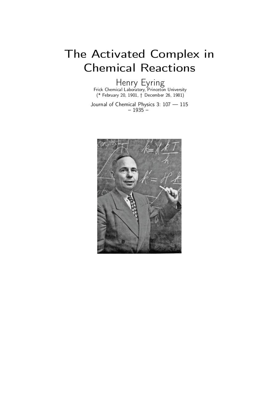 Henry Eyring. The Activated Complex in Chemi.pdf - page 1/13