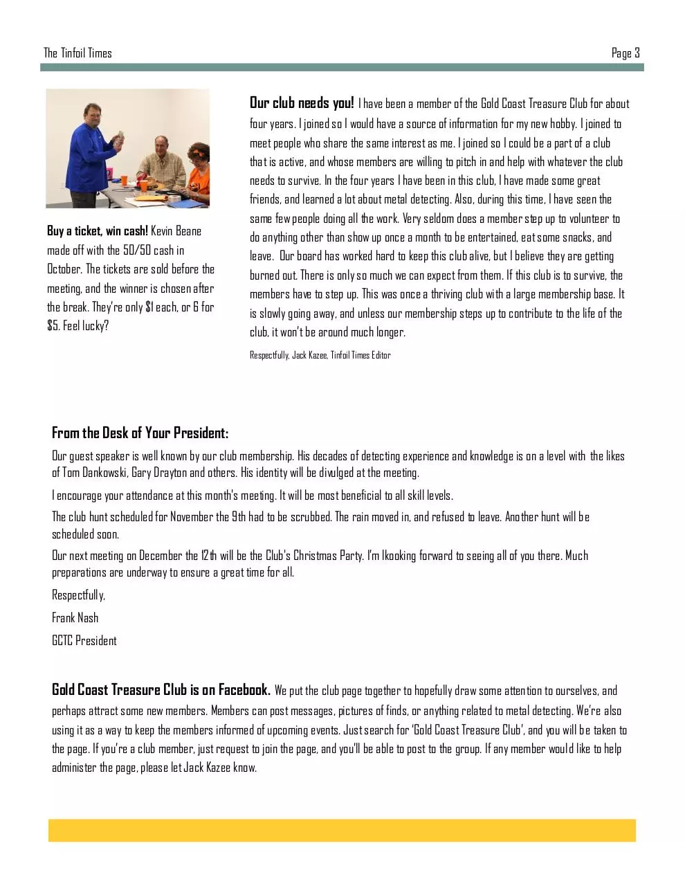 Page 3 of 6, 2019 November GCTC Newsletter