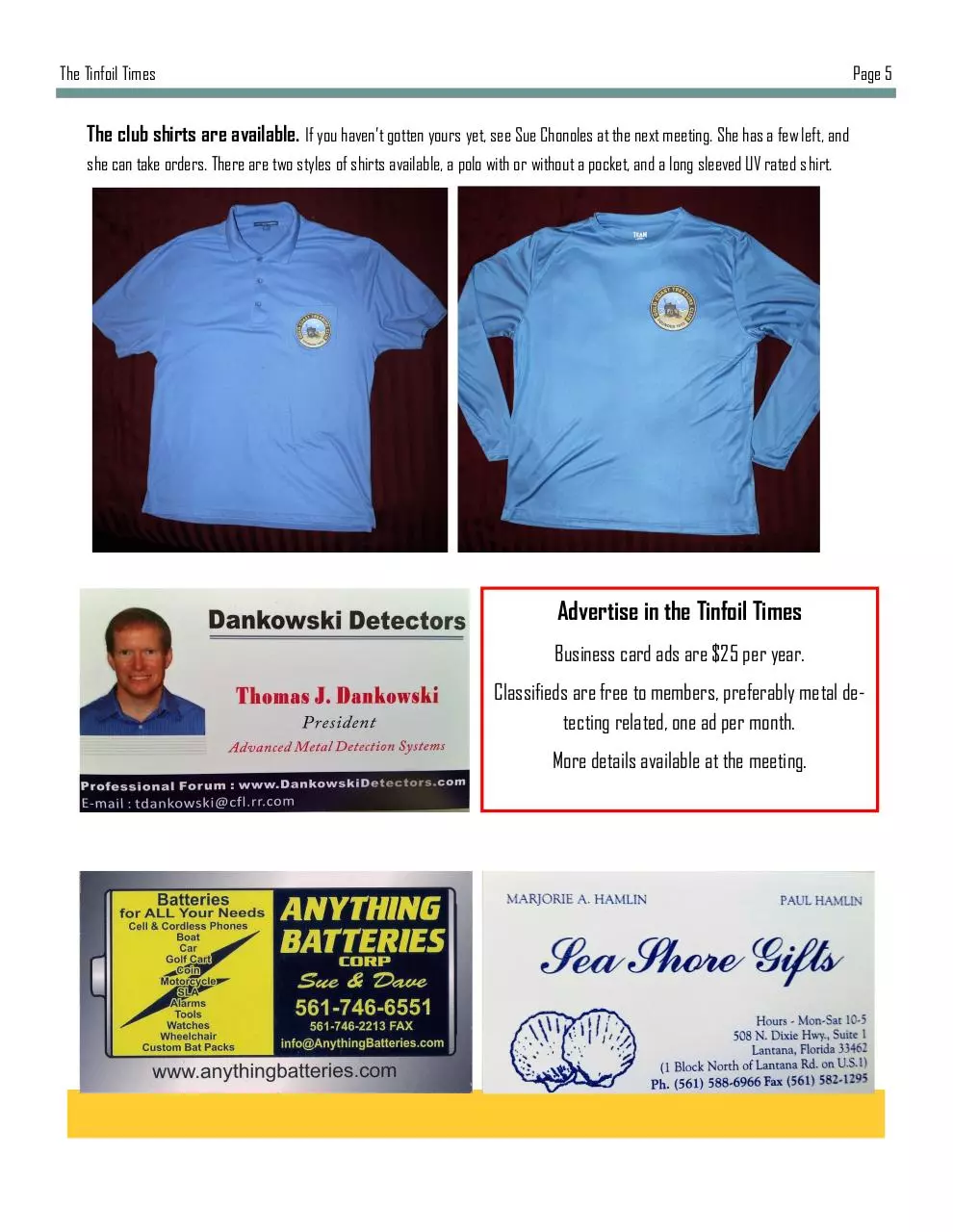Page 5 of 6, 2019 November GCTC Newsletter