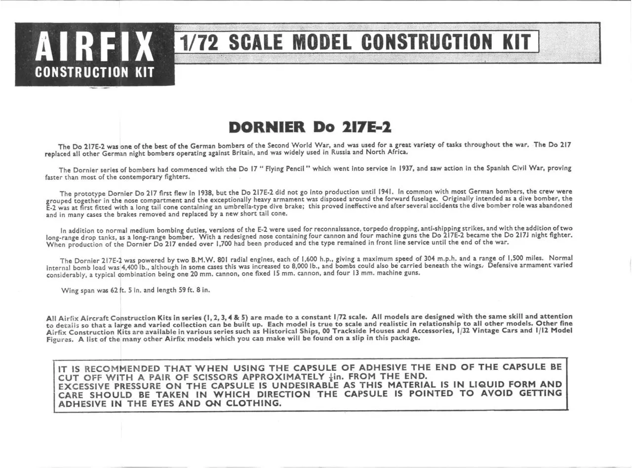 Page 1 of 5, Airfix 72 Dornier Do 217E 2 (383)