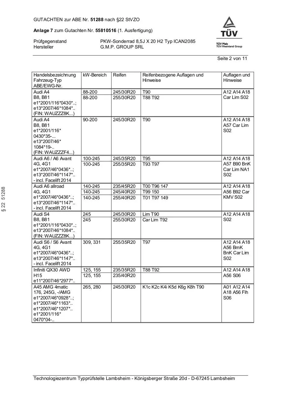 Page 2 of 11, AUDI INFINITI MERCEDES BENZ 00263675