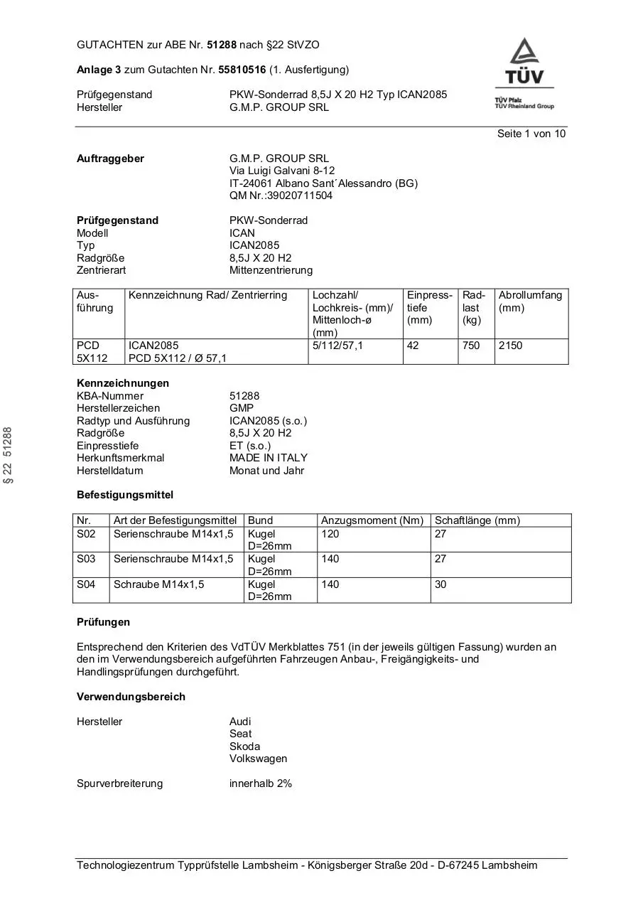 Page 1 of 10, AUDI SEAT SKODA VOLKSWAGEN 00263669