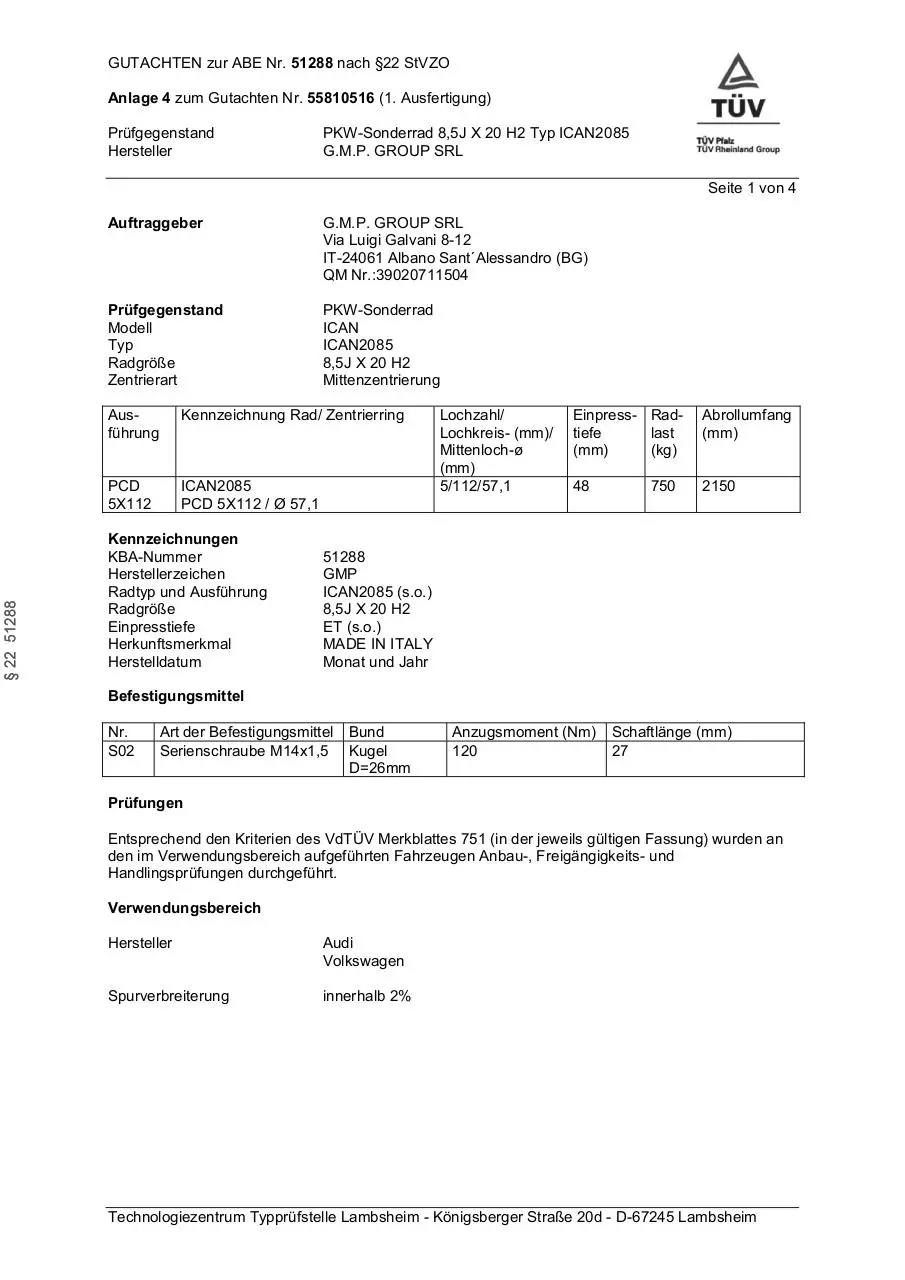 Page 1 of 4, AUDI VOLKSWAGEN 00263670