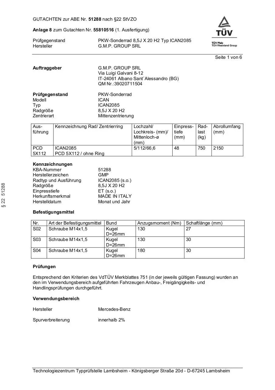 Page 1 of 6, MERCEDES BENZ 00263676