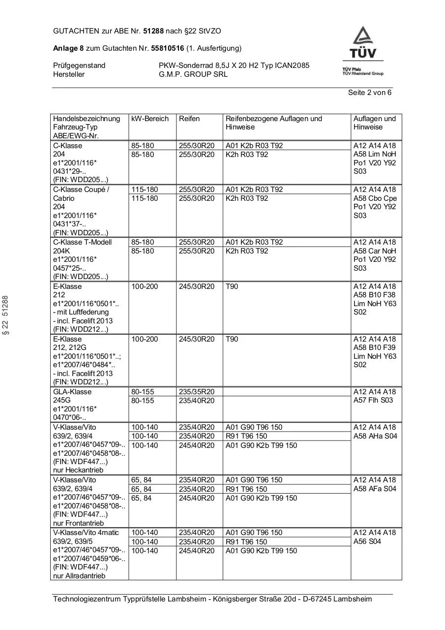 Page 2 of 6, MERCEDES BENZ 00263676