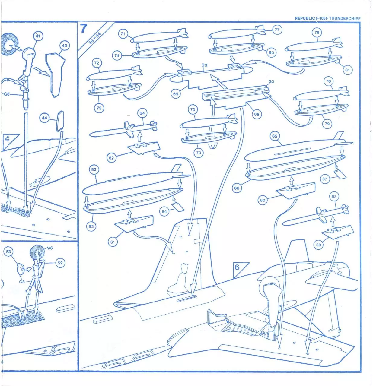 Page 4 of 7, Airfix 72 Republic F 105F Thunderchief (9 05016)