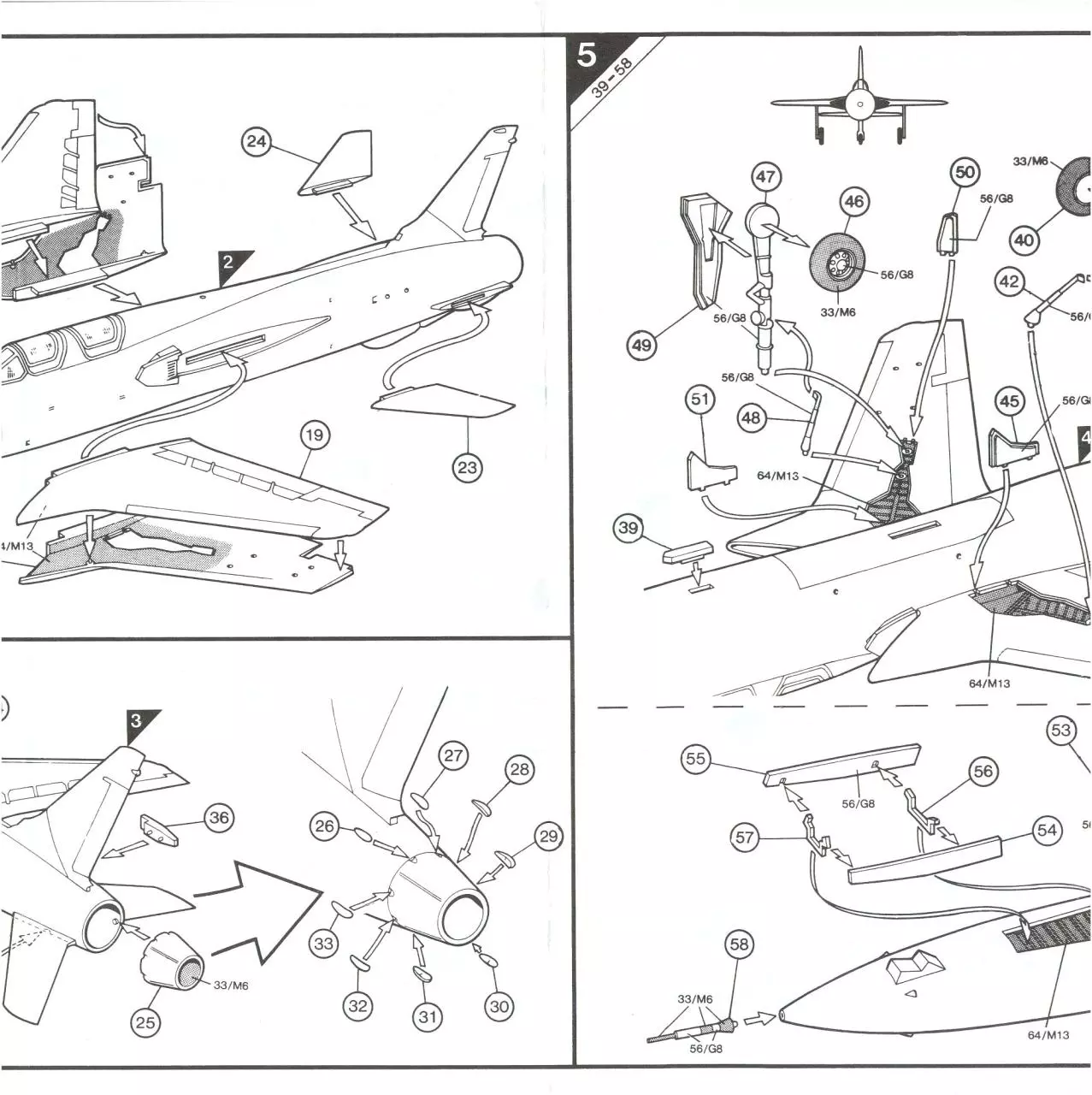 Page 3 of 7, Airfix 72 Republic F 105G Thunderchief 'Wild Weasel' (05024)