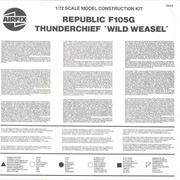 Page 1, Airfix 72 Republic F 105G Thunderchief 'Wild Weasel' (05024)