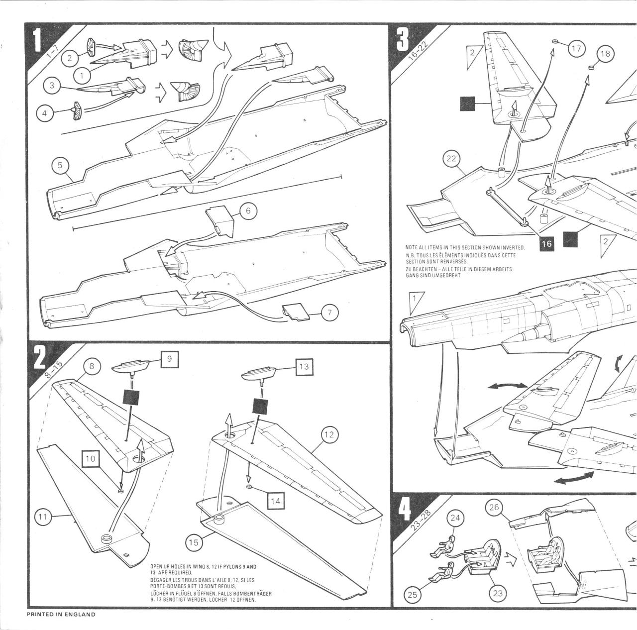 Document preview Airfix 72 General Dynamics F-111E (04008-6).pdf - page 2/5