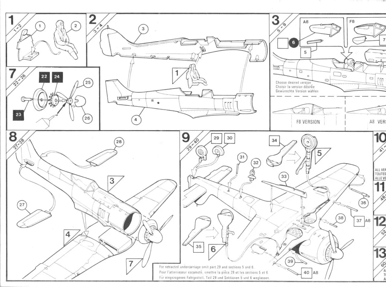 Page 2 of 5, Airfix 72 Focke Wulf Fw 190A 8 F 8 (02063 7)