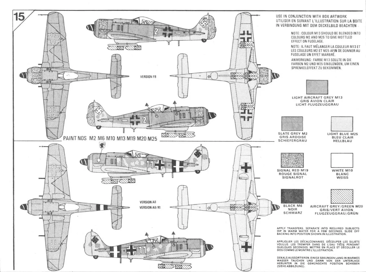 Page 4 of 5, Airfix 72 Focke Wulf Fw 190A 8 F 8 (02063 7)