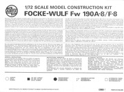 Page 1, Airfix 72 Focke Wulf Fw 190A 8 F 8 (02063 7)