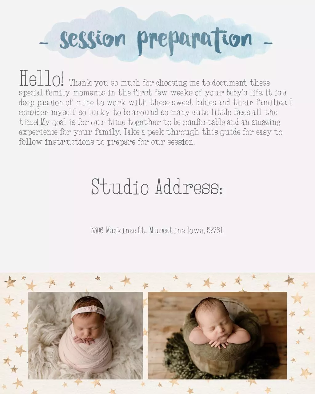Page 2 of 7, SSP Newborn Prep Guide