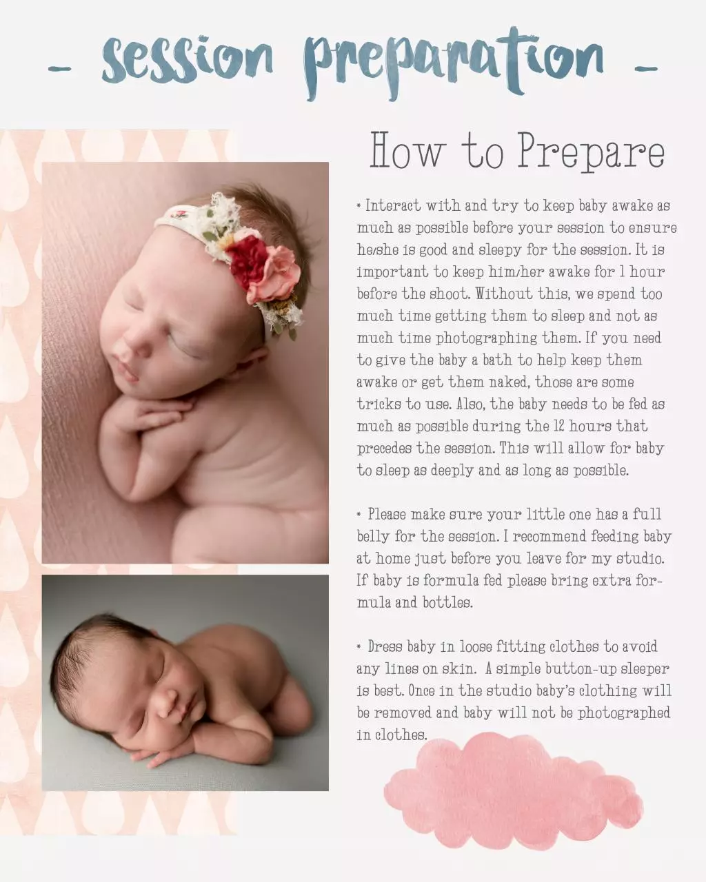 Page 3 of 7, SSP Newborn Prep Guide