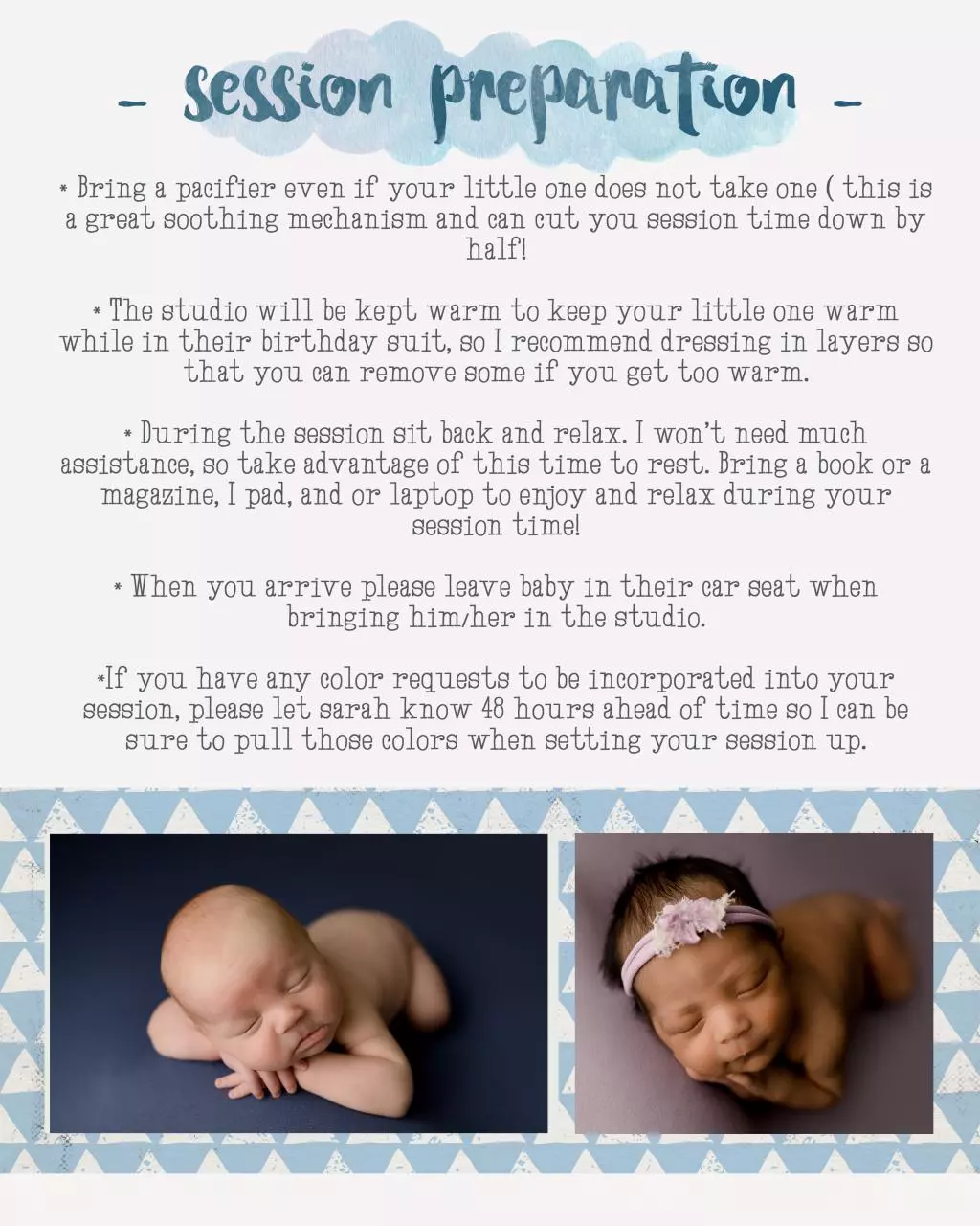 Page 4 of 7, SSP Newborn Prep Guide