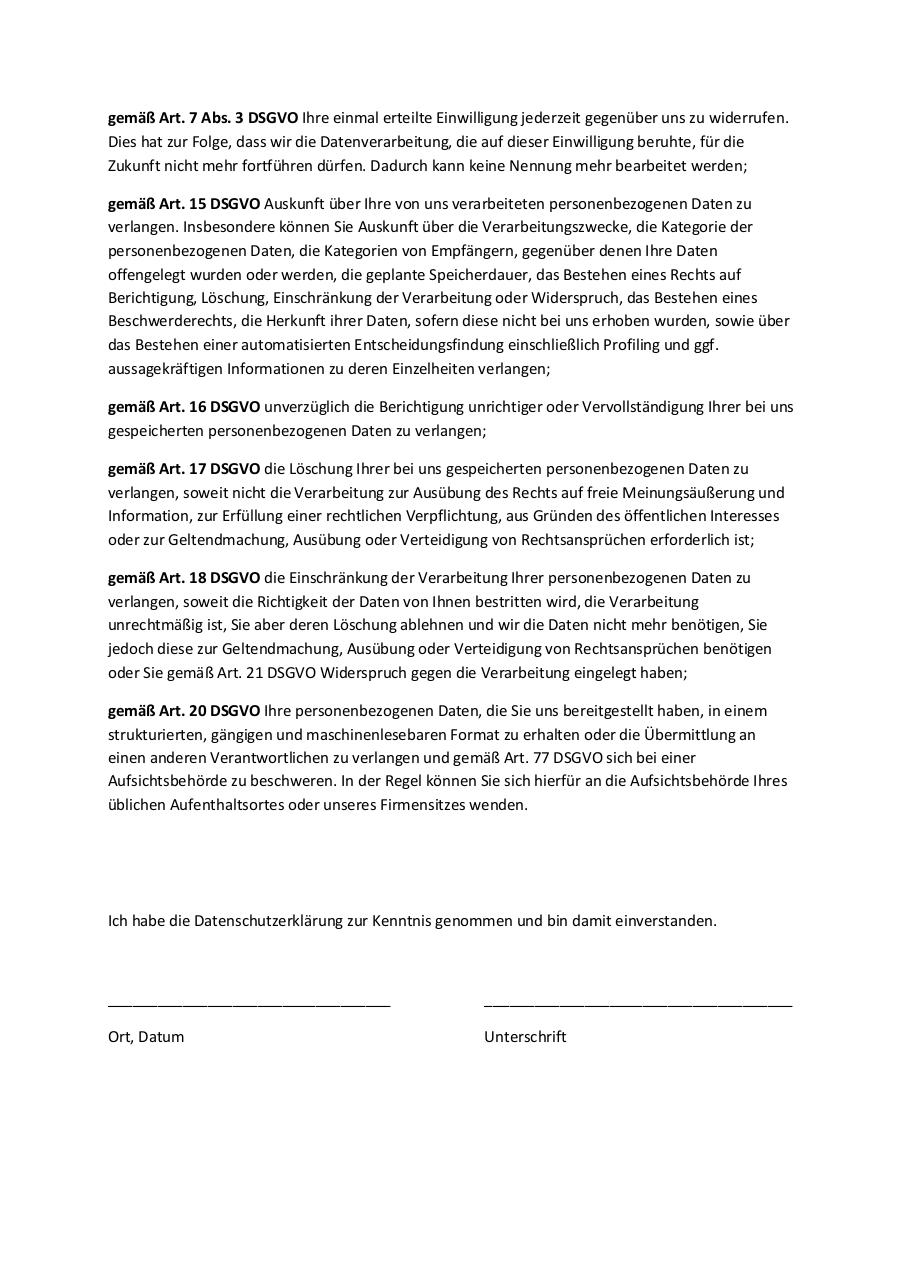 Document preview DatenschutzerklÃ¤rung Moorteam.pdf - page 2/2
