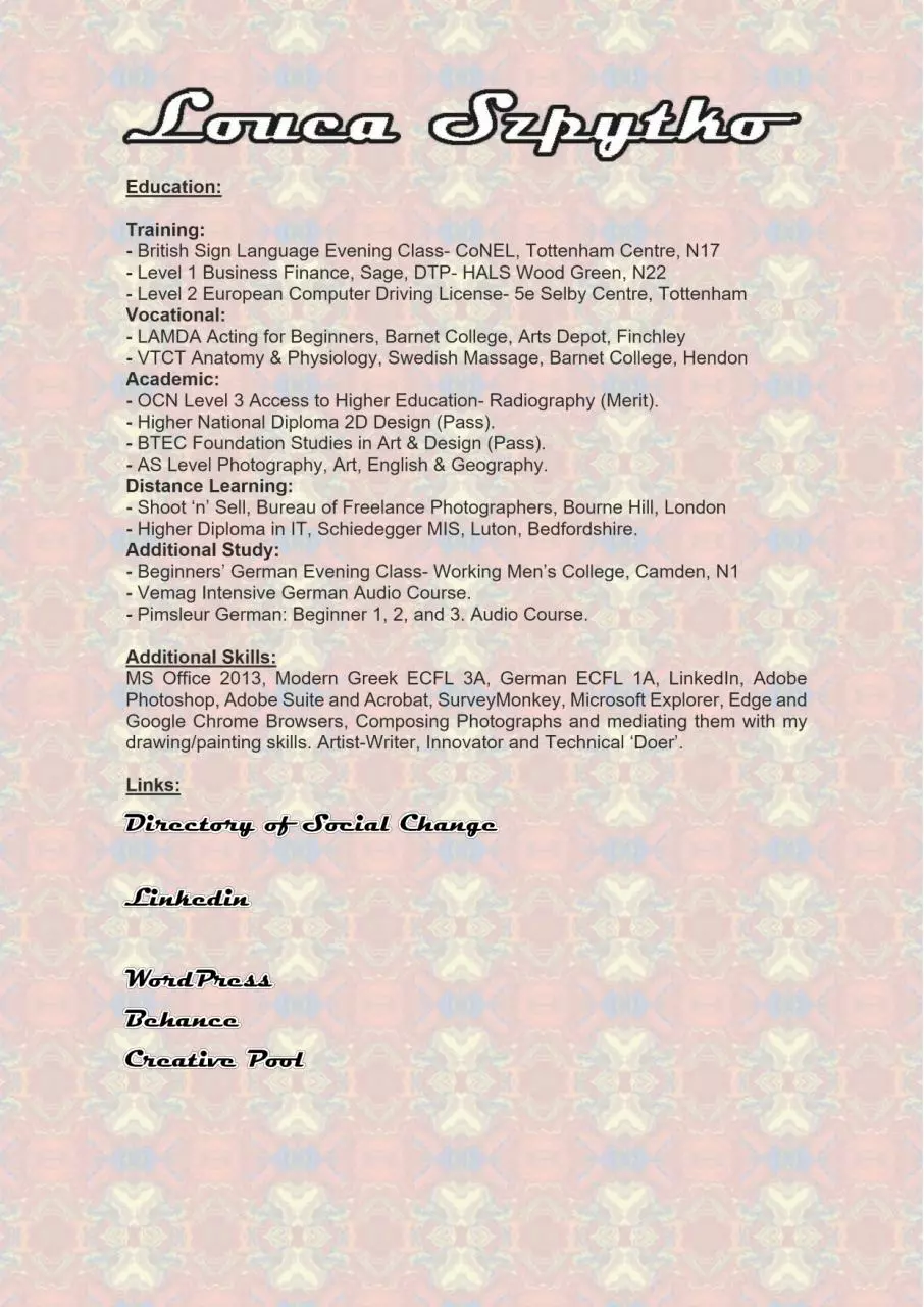 Page 3 of 3, CV Szp Louca