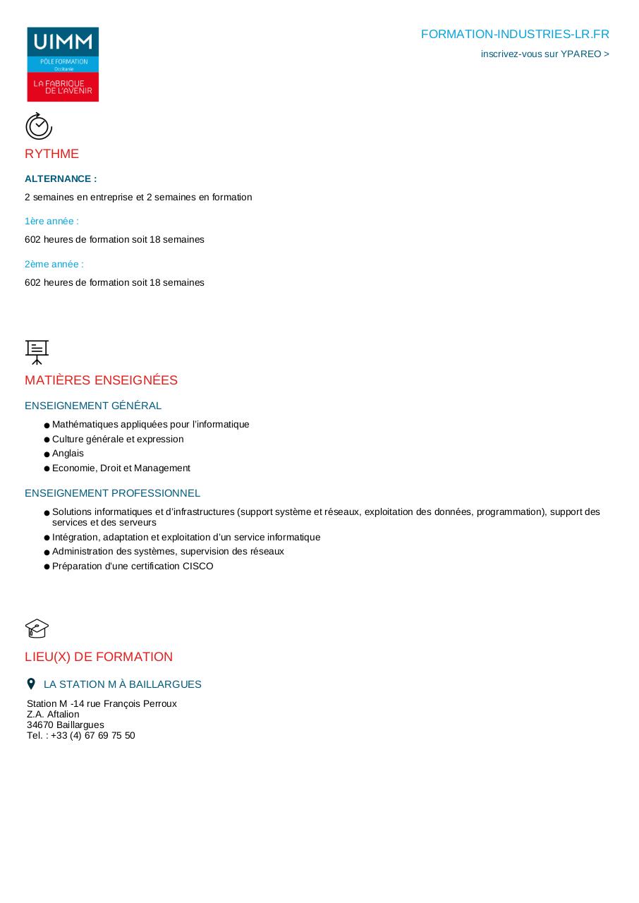 Document preview BTS SIO Option SISR.pdf - page 2/2