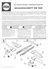 Page 1, Airfix 72 Messerschmitt 110D (02006 4)