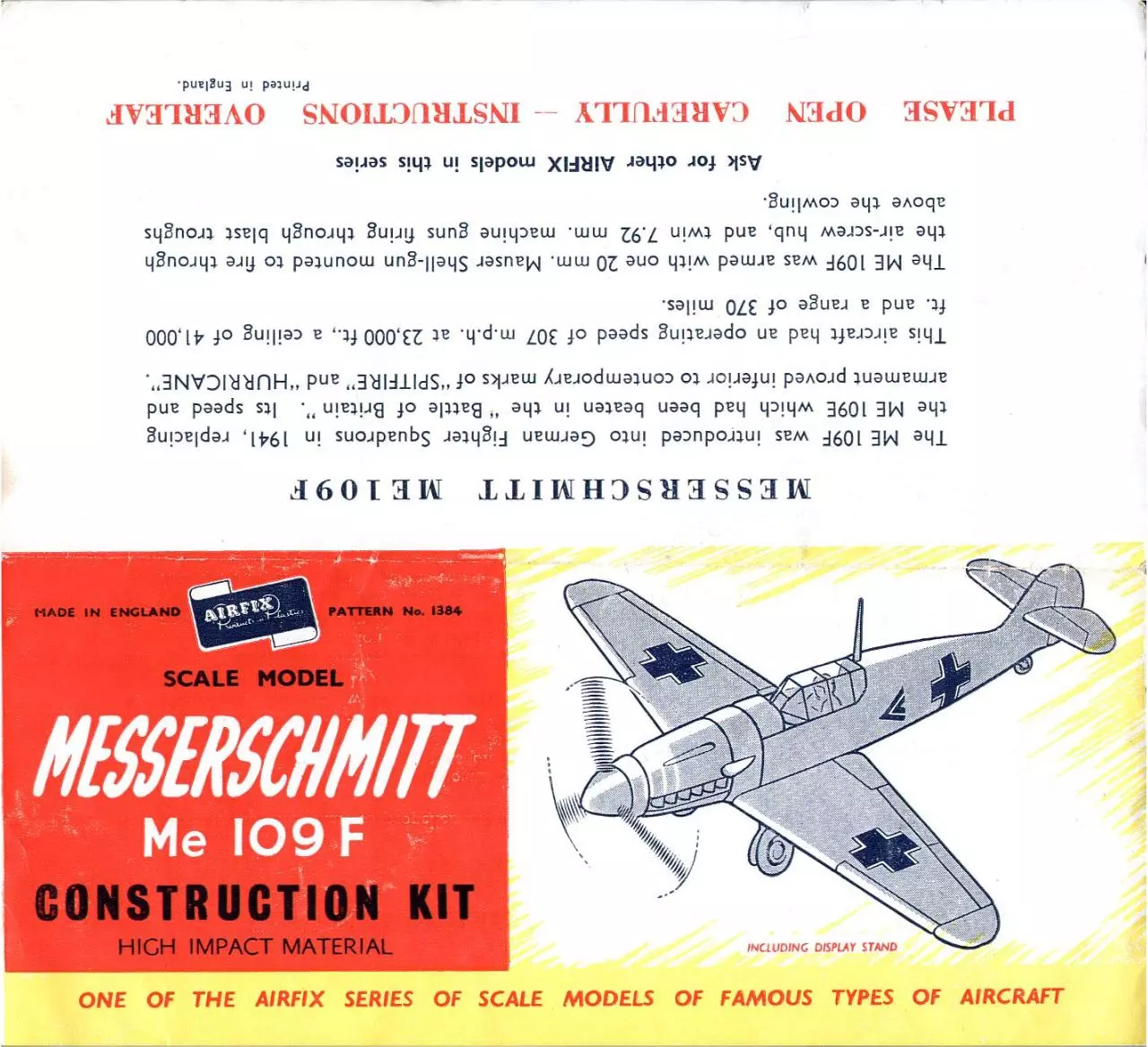 Page 1 of 3, Airfix 72 Messerschmitt Me 109F (1384)
