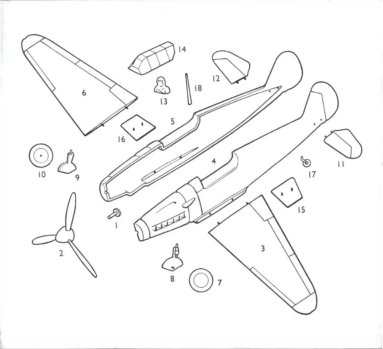 Page 3 of 3, Airfix 72 Messerschmitt Me 109F (1384)