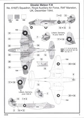 Page 5, Airfix 72 Gloster Meteor F.III (02038)