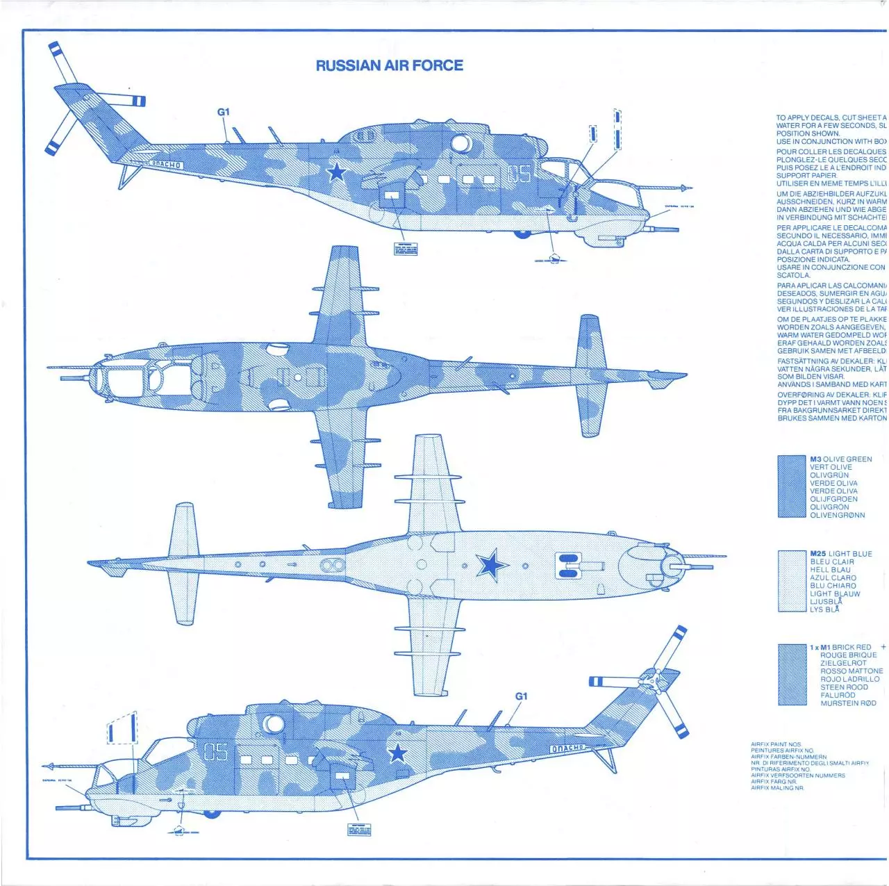 Page 5 of 7, Airfix 72 MiL Mi 24 Hind D Gunship (9 05017)
