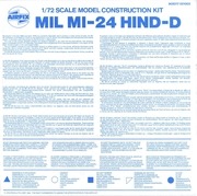 Page 1, Airfix 72 MiL Mi 24 Hind D Gunship (9 05017)