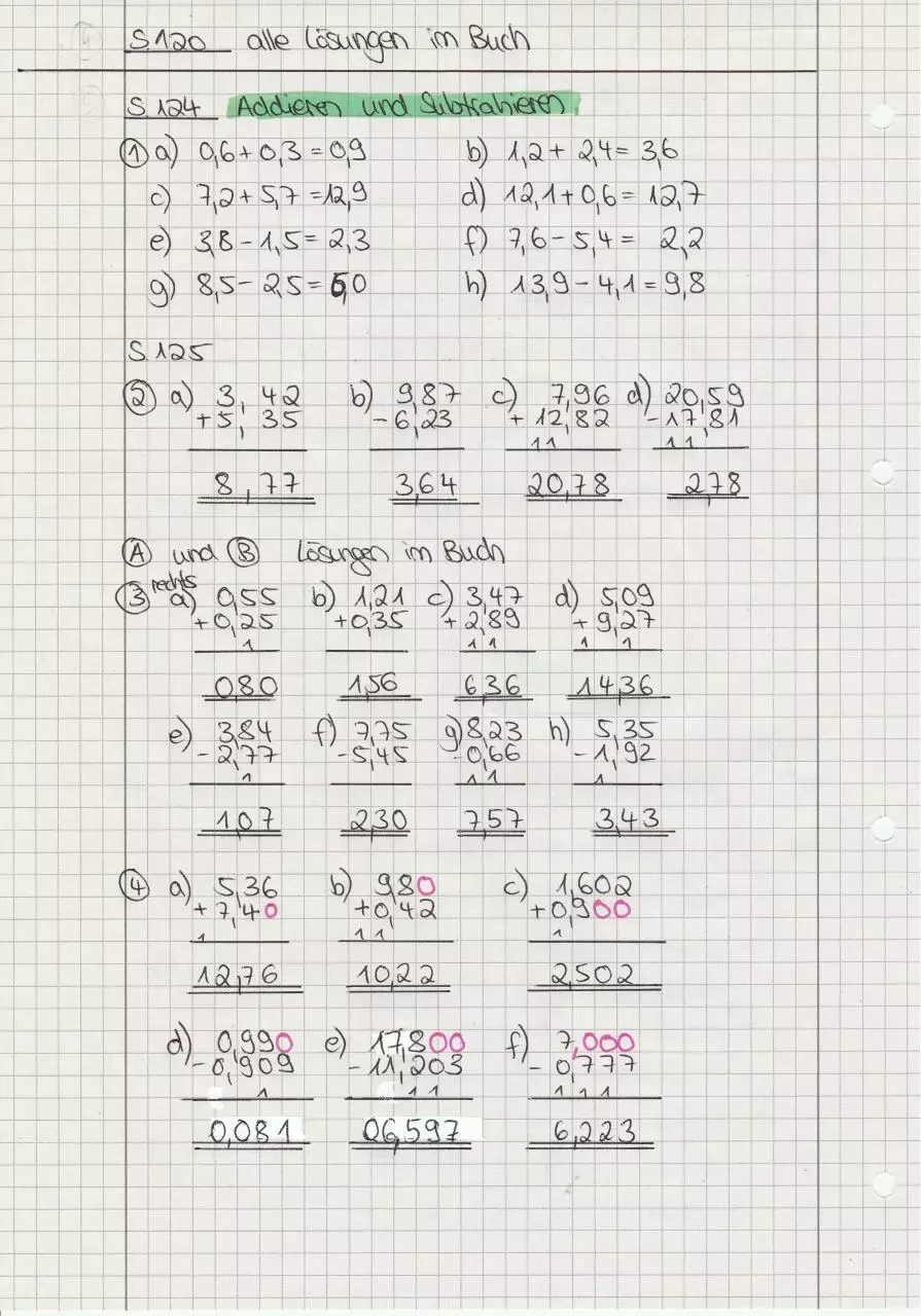 Page 1 of 1, Löungen 4und5