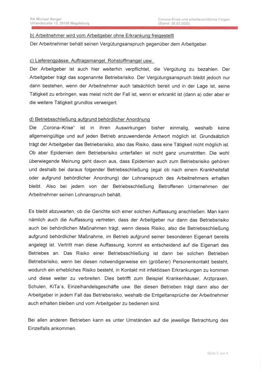 Page 2 of 4, Corona Arbeitsrecht März20
