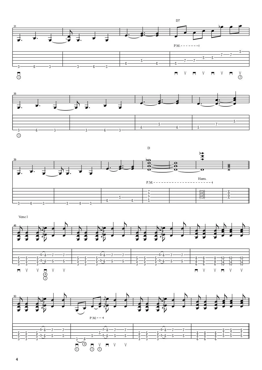 Page 4 of 10, A Song For Europe Bass and Guitar TAB