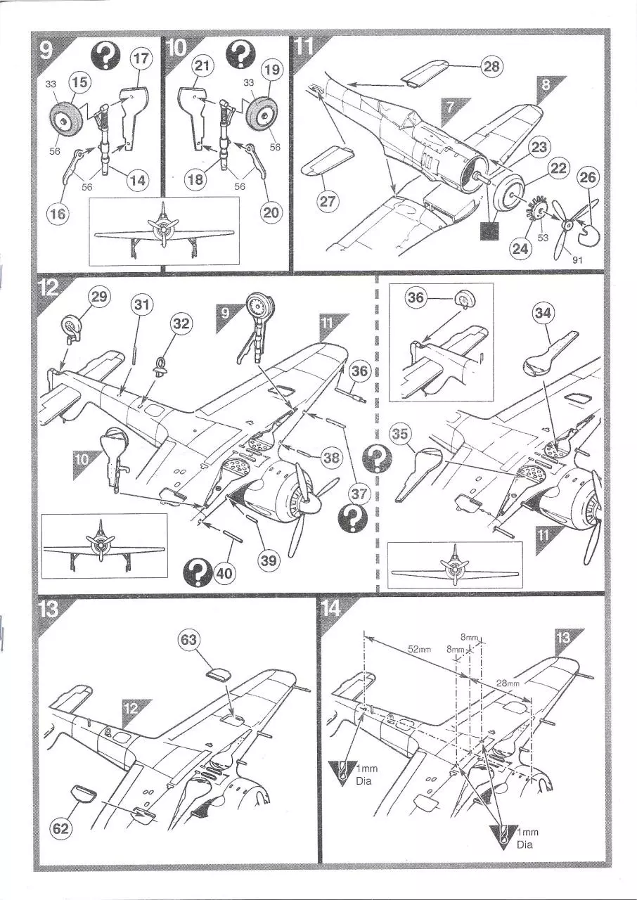 Page 5 of 9, Airfix 72 Focke Wulf Ta 154 Fw 190A Mistel (A05040)