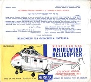 Page 1, Airfix 72 Westland Whirlwind S 55 Helicopter (1355)