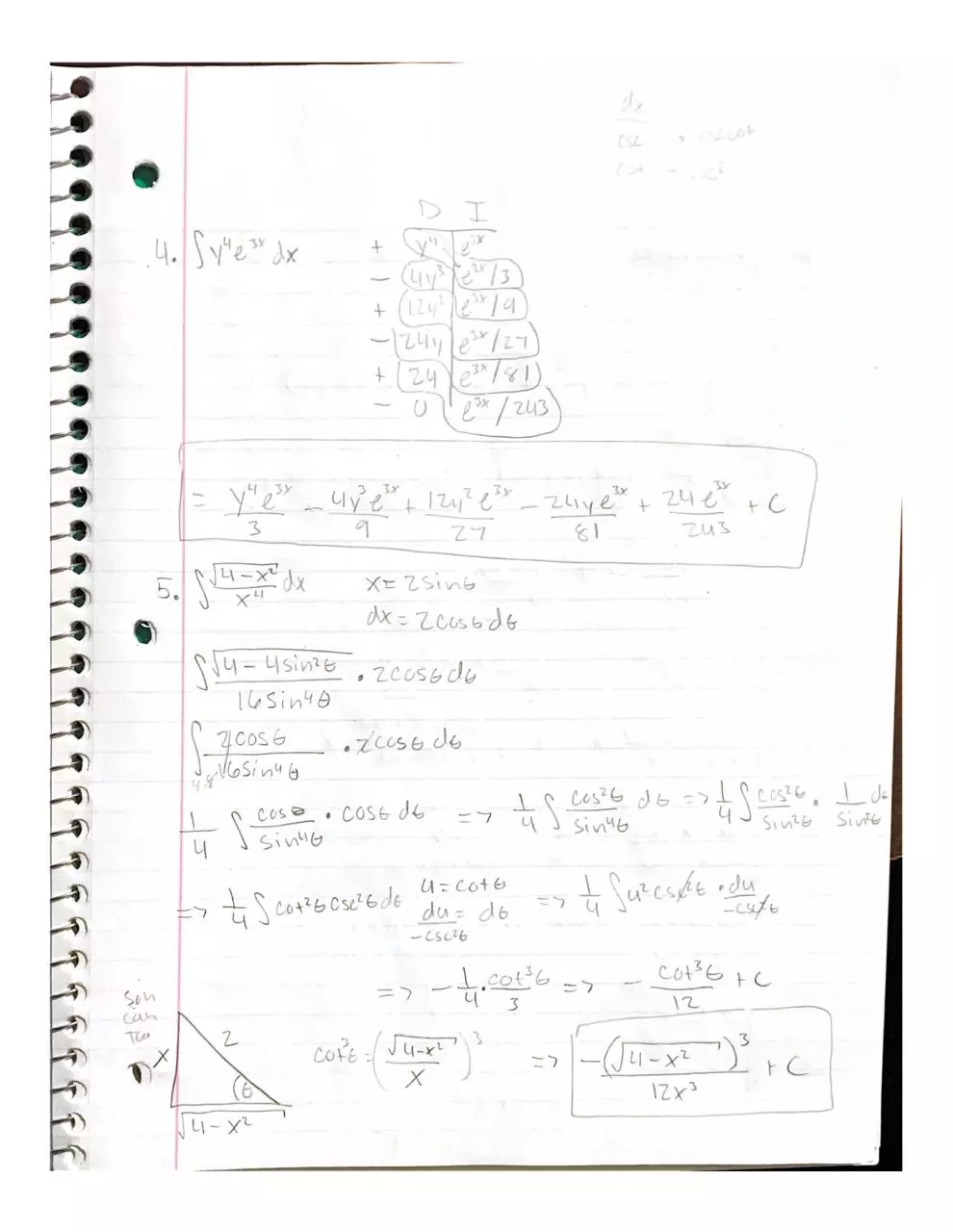 Page 4 of 8, Calc Test 2