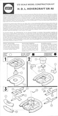 Page 1, Airfix 72 H.D.L. Hovercraft SR N1 (02007 7)