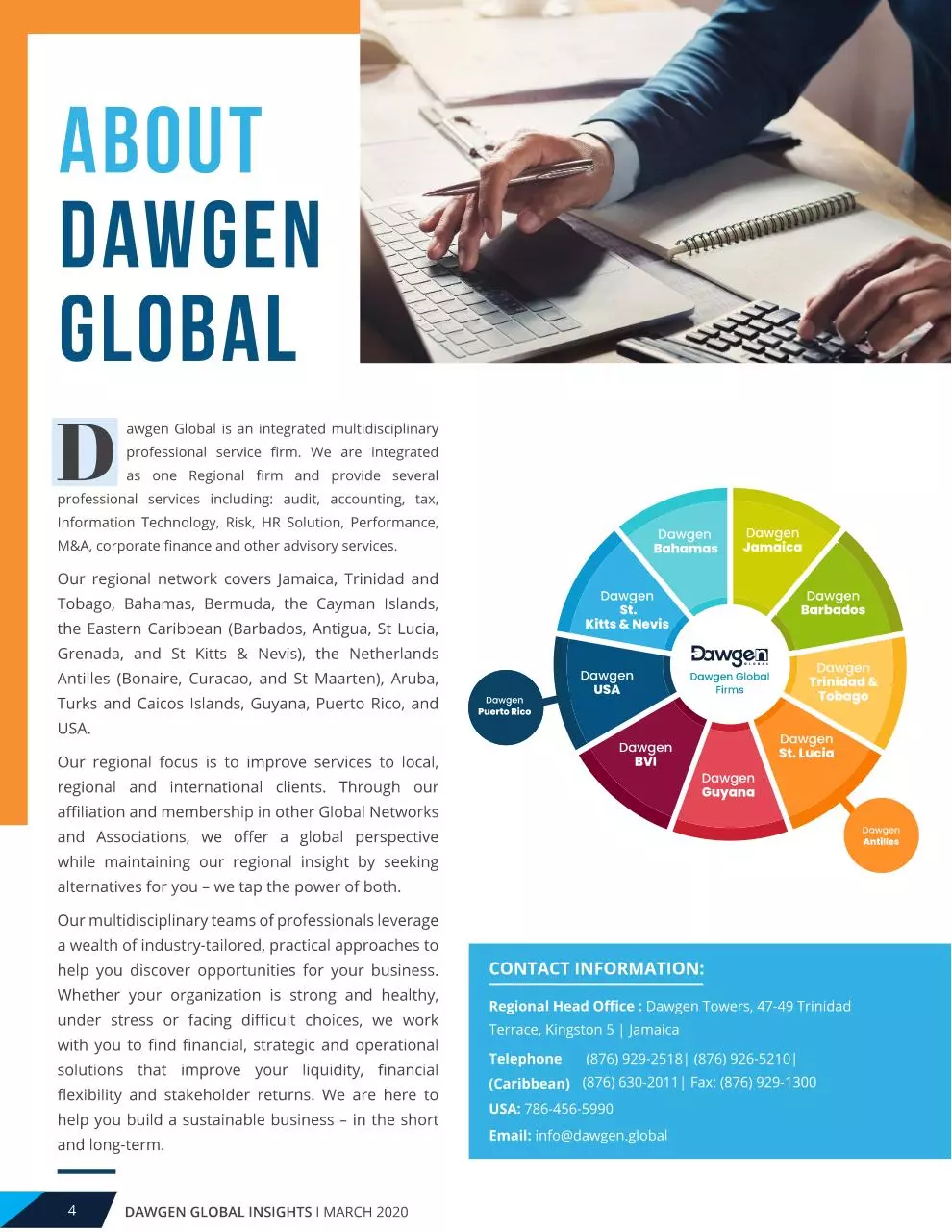 Page 4 of 62, Dawgen Global Insight Magazine March 2020 Issue