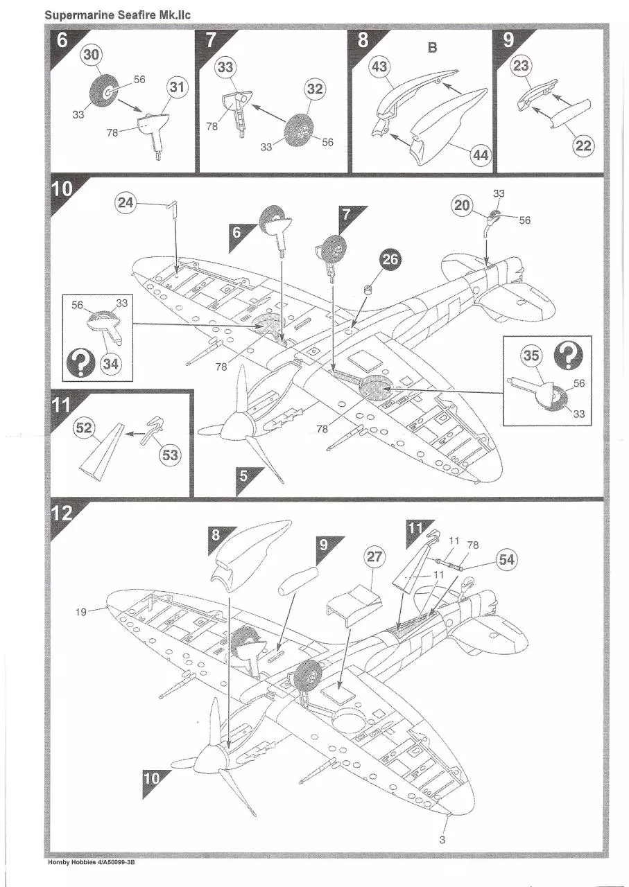Page 5 of 8, Airfix 72 Supermarine Seafire Mk.IIc (A02035)