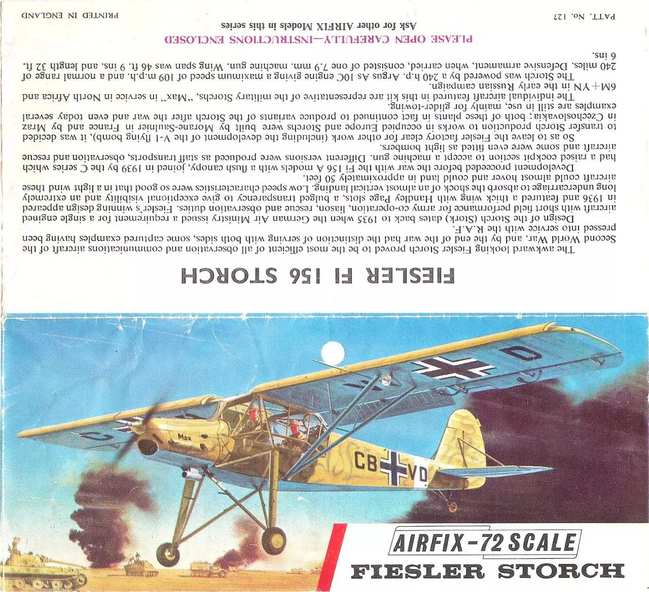 Page 1 of 4, Airfix 72 Fiesler Fi 156 Storch (127)
