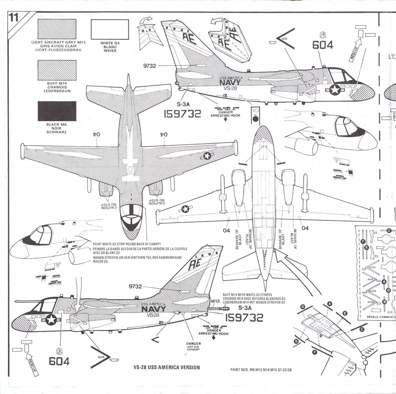 Page 5 of 7, Airfix 72 Lockheed S 3A Viking (05014 4)