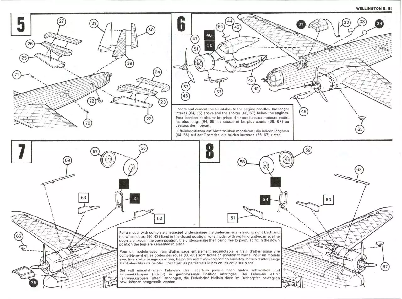 Page 3 of 5, Airfix 72 Vickers Armstrong Wellington B.III (04001 5)