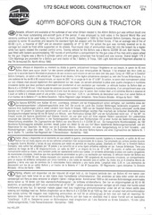 Page 1, Airfix 76 Bofors 40mm Gun & Tractor (02314)