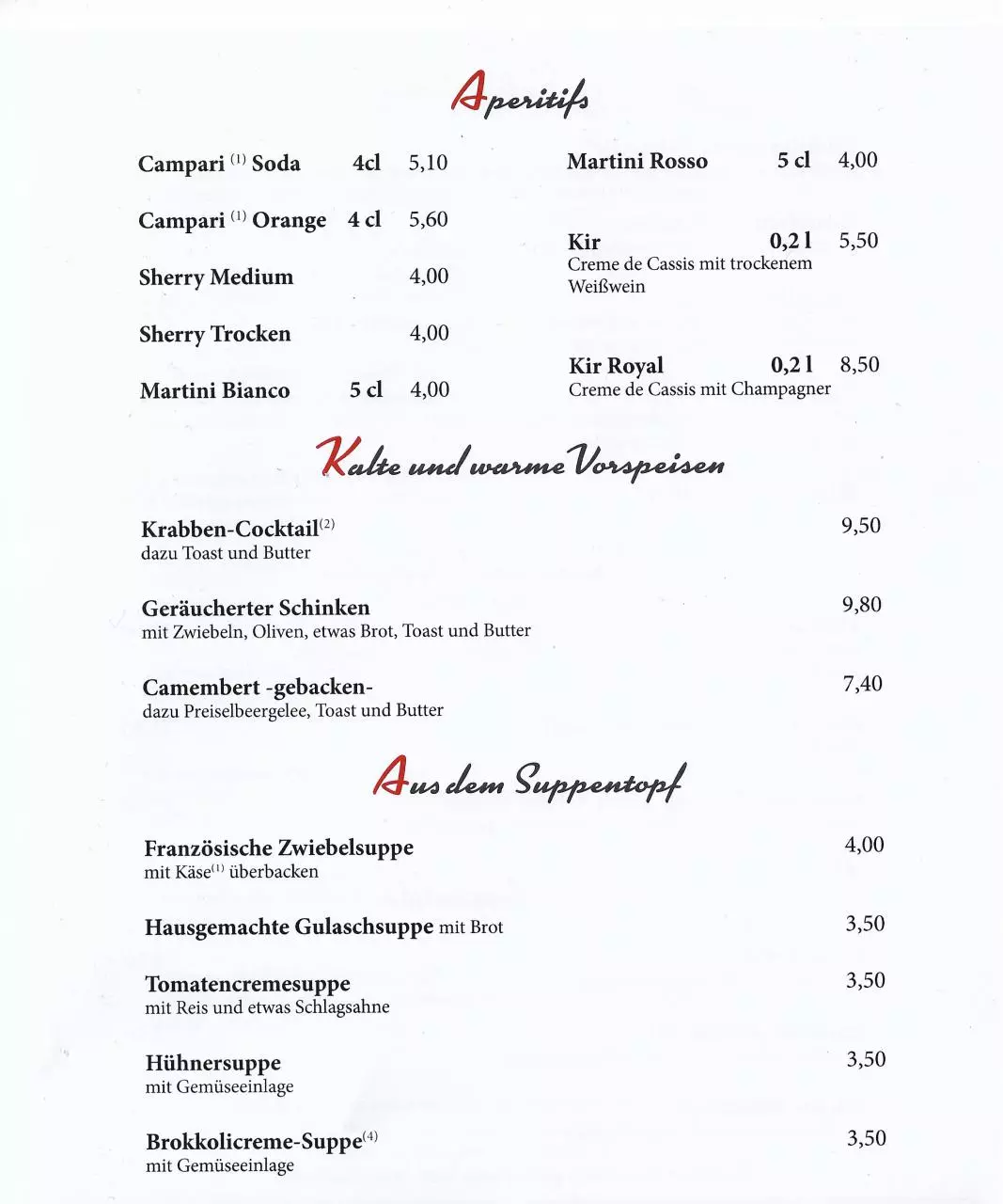 Page 3 of 11, Speisekarte Restaurant & Steakhaus Dalmacija