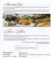 Page 2, Speisekarte Restaurant & Steakhaus Dalmacija