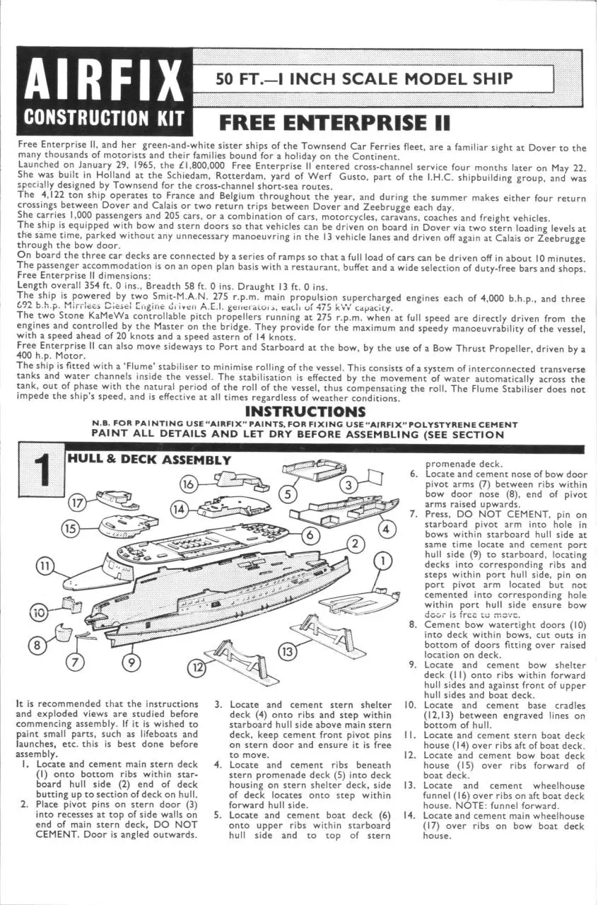 Page 1 of 3, Airfix 600 Free Enterprise II (F201S)